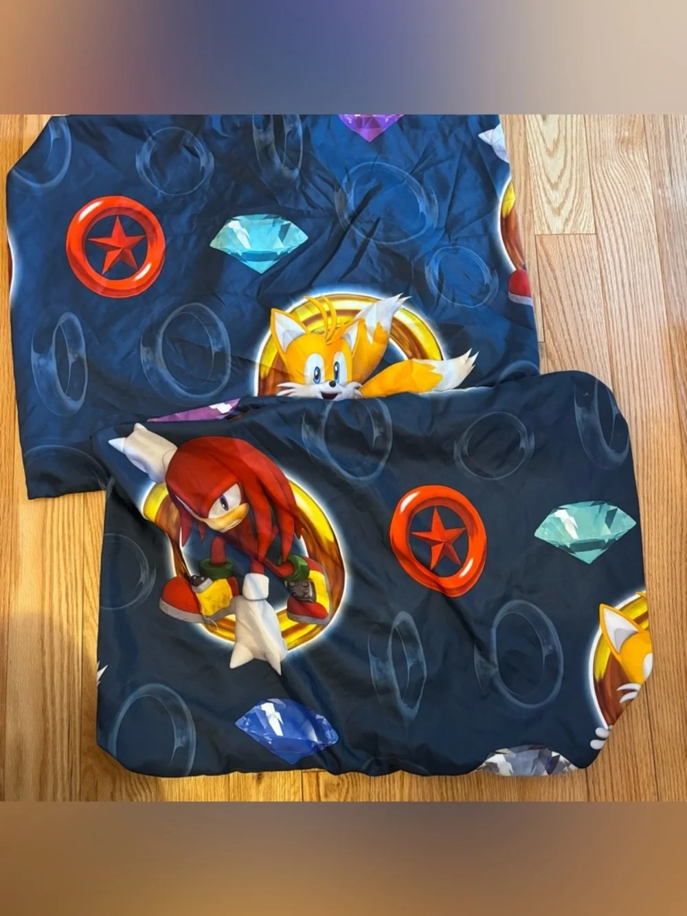 Sonic the Hedgehog Tails & Knuckles Pillow cases (2) - Navy